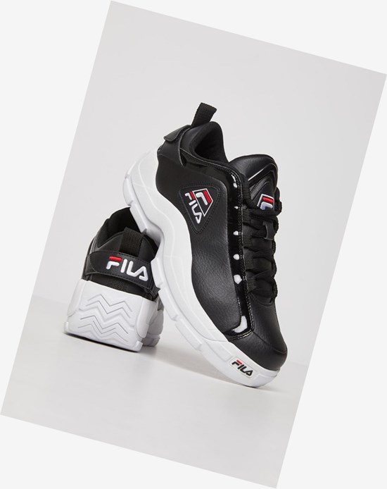 Fila Grant Hill 2 Low Sneakers Čierne Biele Červené | STV-853967
