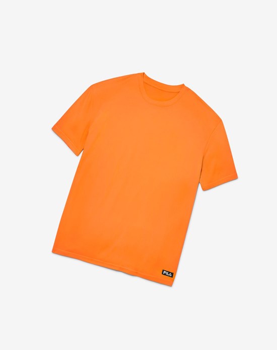Fila High Visibility Kratke Sleeve Pracovná Shirt Oranžové | WQP-824507